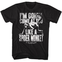 Thumbnail for TALLADEGA NIGHTS-TALLADEGA NIGHTS LIKE A SPIDER MONKEY-BLACK ADULT S/S TSHIRT