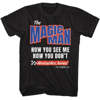 Thumbnail for TALLADEGA NIGHTS-TALLADEGA NIGHTS MAGIC MAN-BLACK ADULT S/S TSHIRT