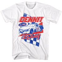 Thumbnail for TALLADEGA NIGHTS-TALLADEGA NIGHTS DENNIT RACING-WHITE ADULT S/S TSHIRT