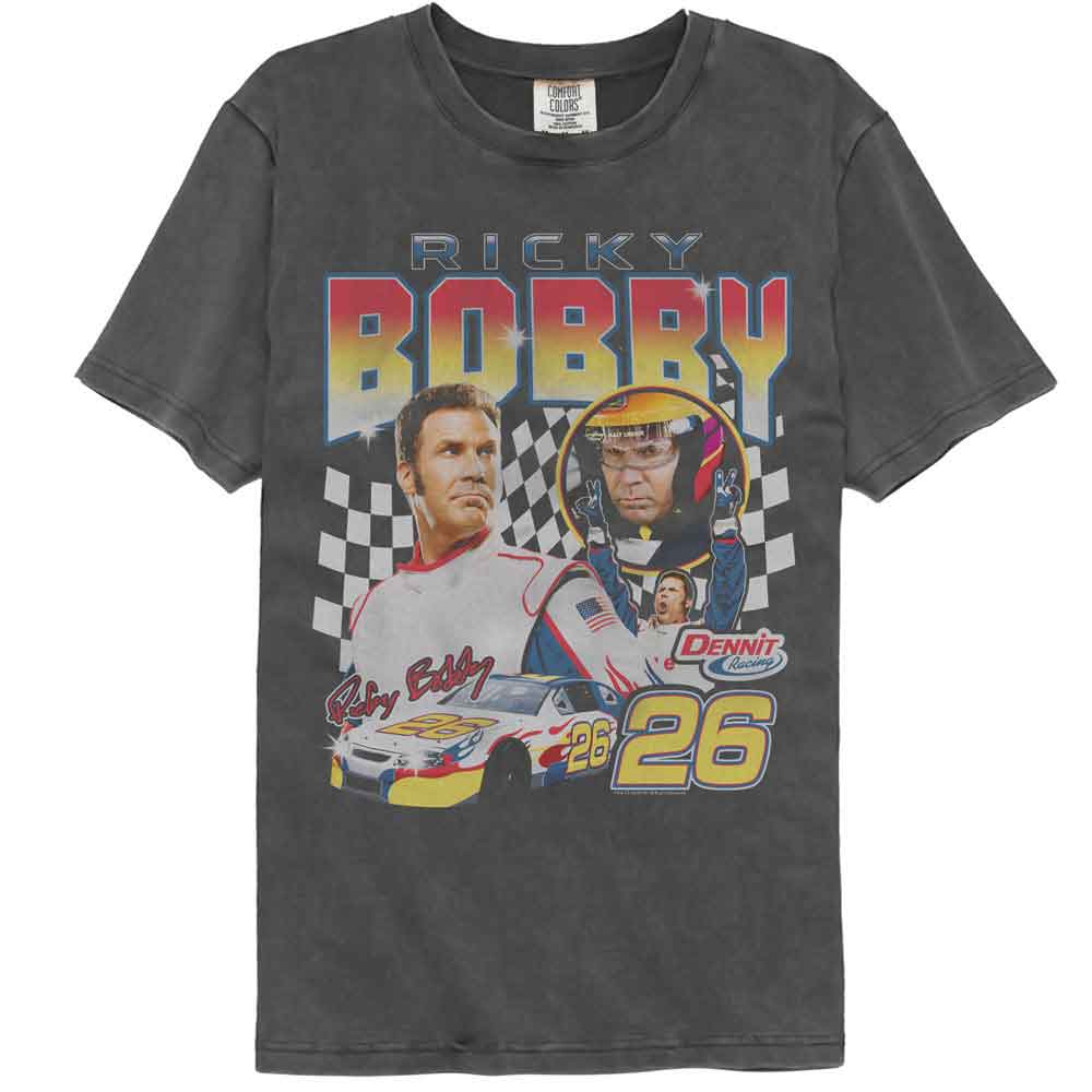 TALLADEGA NIGHTS-TALLADEGA NIGHTS THREE PHOTO RACING-PEPPER COMFORT COLOR ADULT S/S TSHIRT