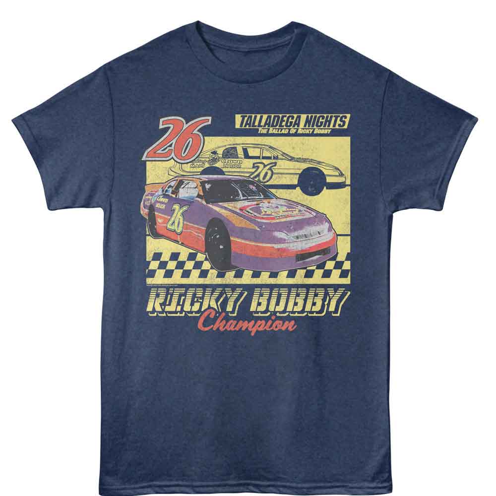 Talladega Nights - Tdn Laughing Clown Car And Outline T-Shirt
