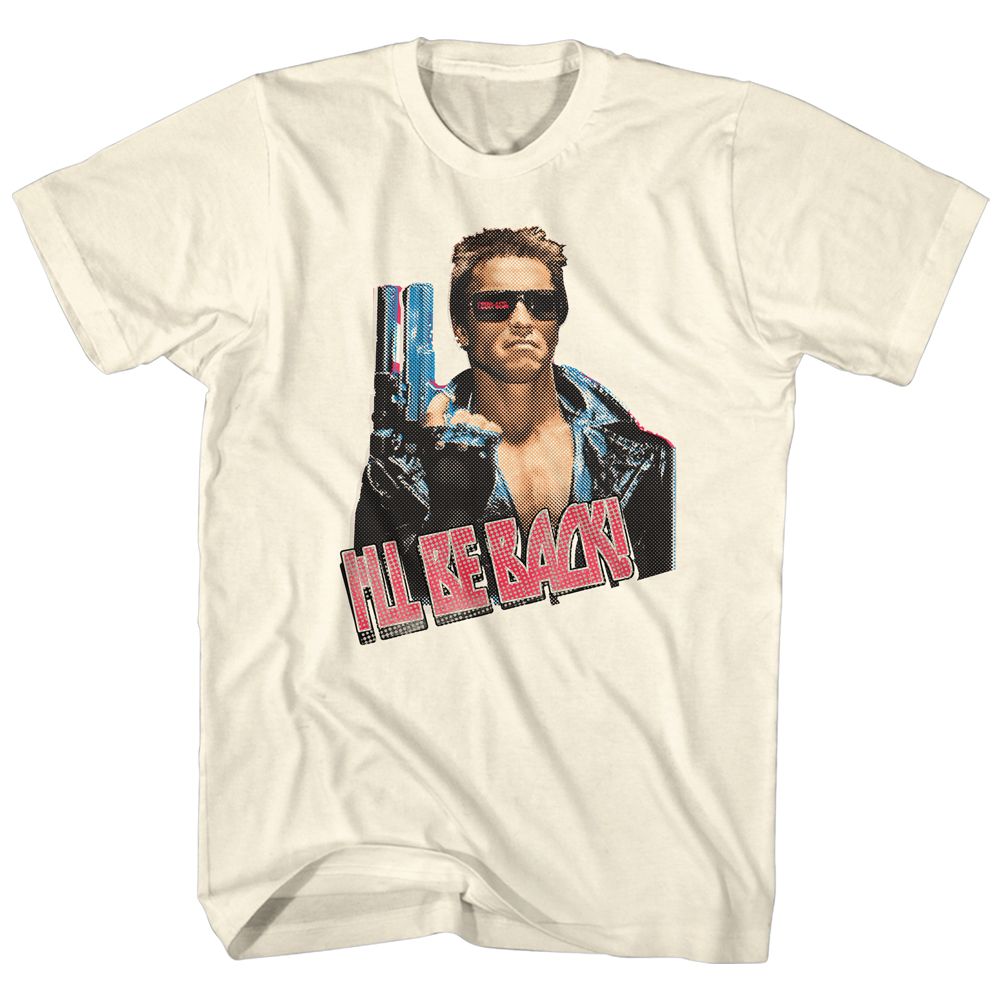 TERMINATOR-ILL BE BACK-NATURAL ADULT S/S TSHIRT