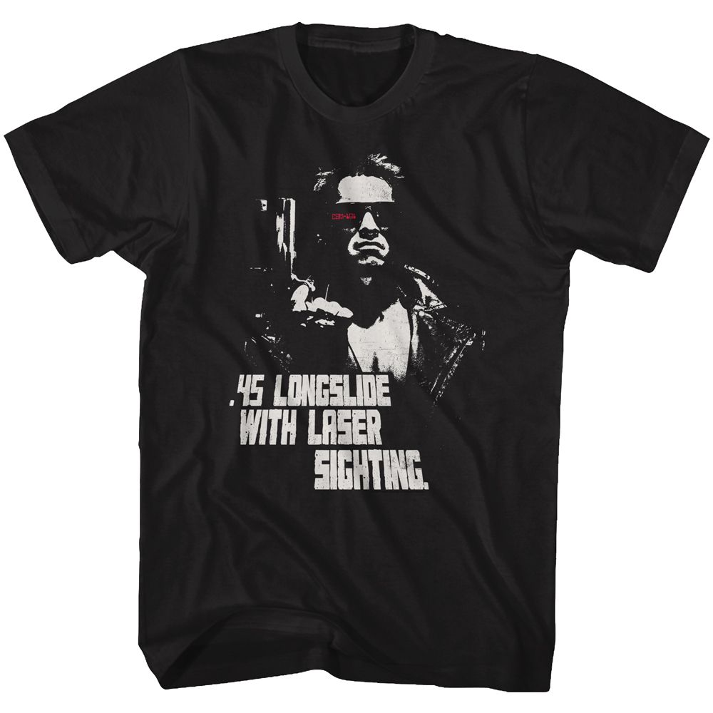 TERMINATOR-LONGSLIDE-BLACK ADULT S/S TSHIRT