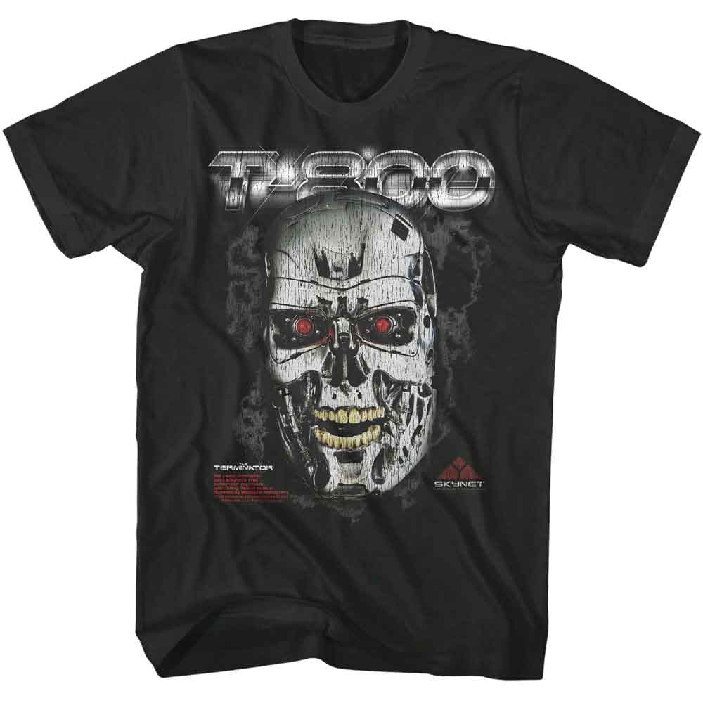TERMINATOR-TERMINATOR T 800 ENDO SKULL-SMOKE ADULT S/S TSHIRT