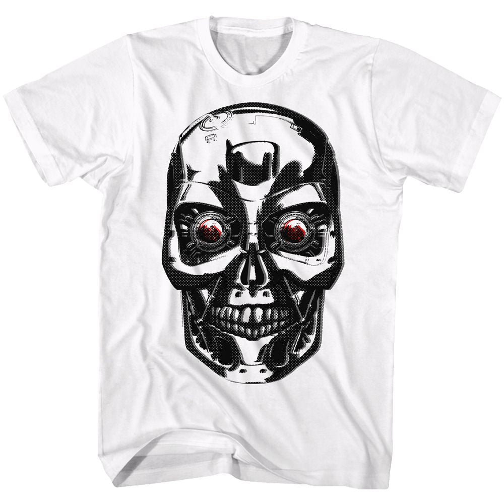 TERMINATOR-STINK FACE-WHITE ADULT S/S TSHIRT