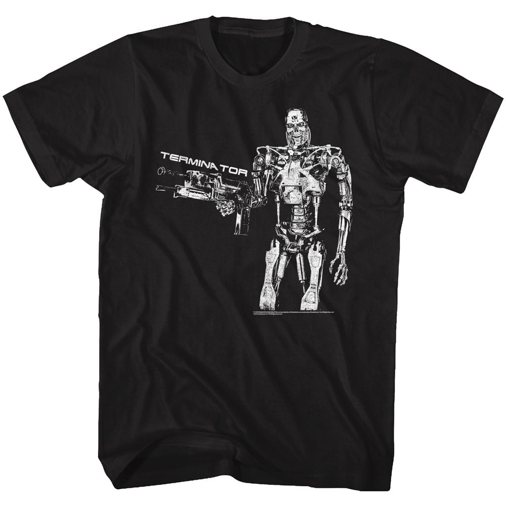 TERMINATOR-BOOM-BLACK ADULT S/S TSHIRT