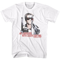 Thumbnail for TERMINATOR-LASER SIGHTING-WHITE ADULT S/S TSHIRT