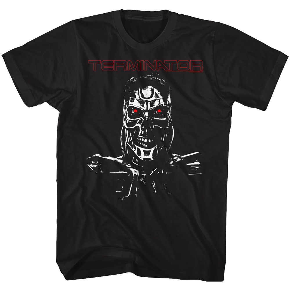 TERMINATOR-SECOND TERM-BLACK ADULT S/S TSHIRT
