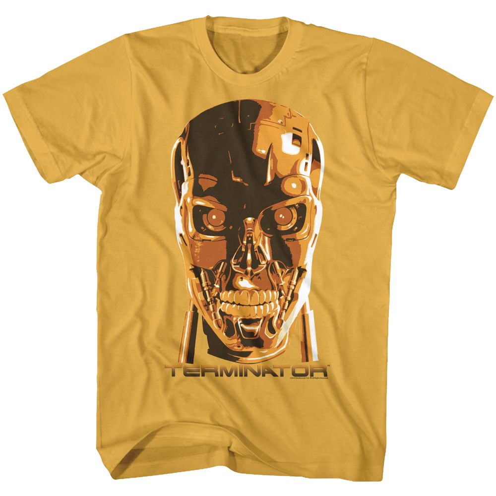 TERMINATOR-CREEPY FACE-GINGER ADULT S/S TSHIRT