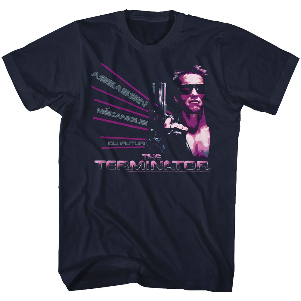 TERMINATOR-ASSASIN-NAVY ADULT S/S TSHIRT