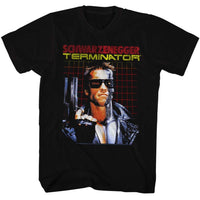 Thumbnail for TERMINATOR-GRID-BLACK ADULT S/S TSHIRT