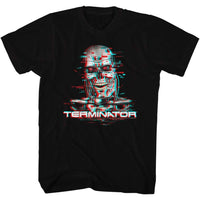 Thumbnail for TERMINATOR-GLITCH-BLACK ADULT S/S TSHIRT