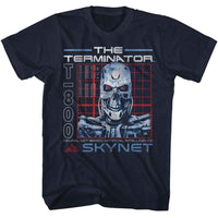 Thumbnail for TERMINATOR-TERMINATOR SKYNET ENDOSKELETON-NAVY ADULT S/S TSHIRT