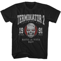 Thumbnail for TERMINATOR-TERMINATOR T2 COLLEGIATE-BLACK ADULT S/S TSHIRT