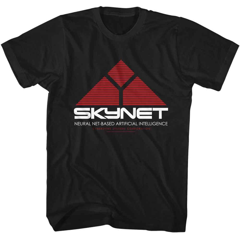 TERMINATOR-TERMINATOR SKYNET LOGO-BLACK ADULT S/S TSHIRT