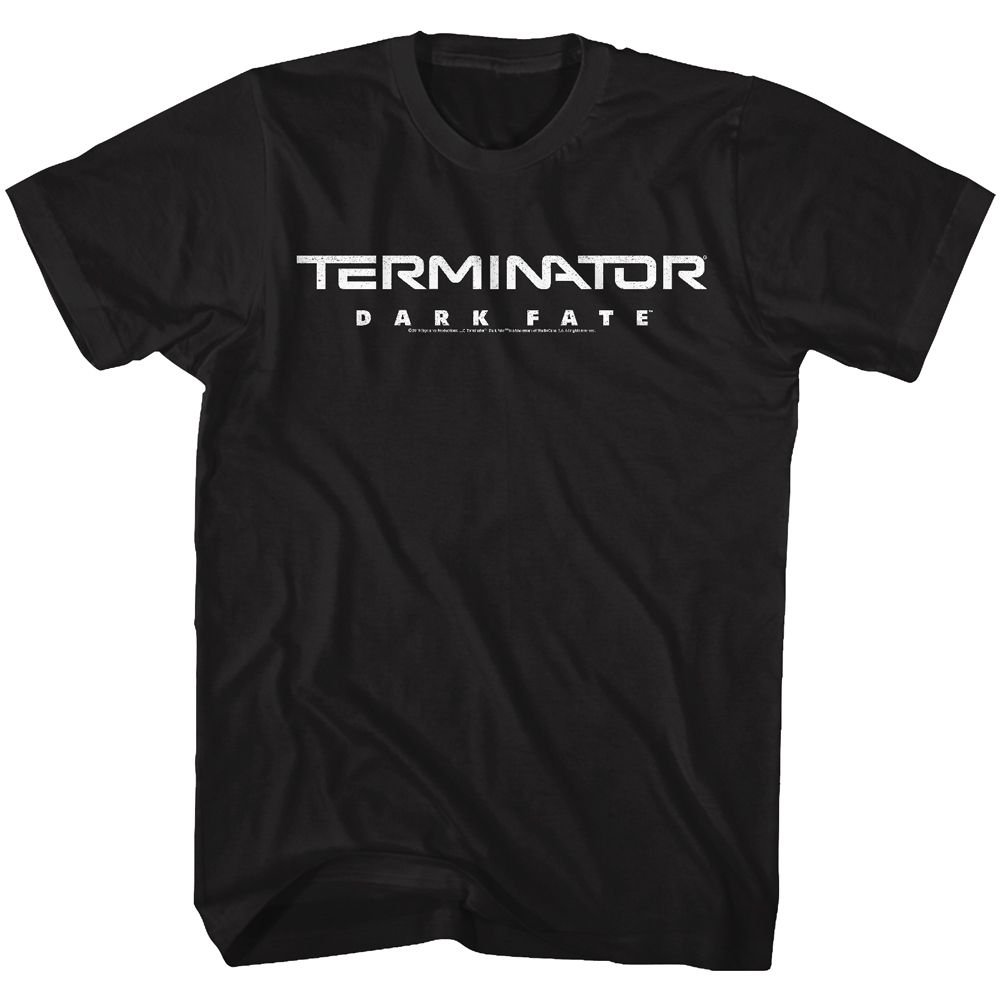TERMINATOR DARK FATE-DARK FATE LOGO-BLACK ADULT S/S TSHIRT