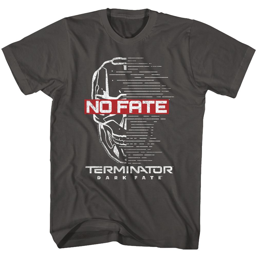 TERMINATOR DARK FATE-NO FATE-SMOKE ADULT S/S TSHIRT