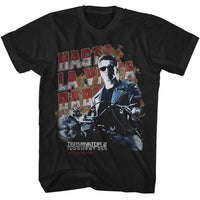 Thumbnail for TERMINATOR 2-TERMINATOR 2 HASTA LA VISTA MOTORCYCLE-BLACK ADULT S/S TSHIRT