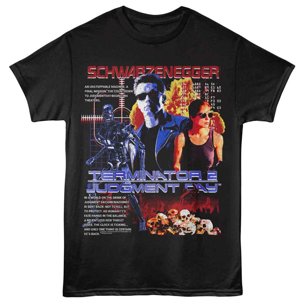 Terminator 2 - T2 Judgment Day Explosive Collage T-Shirt