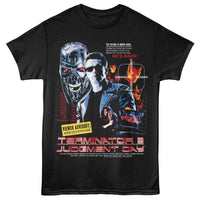Thumbnail for Terminator 2 - T2 Viewer Advisory Collage T-Shirt