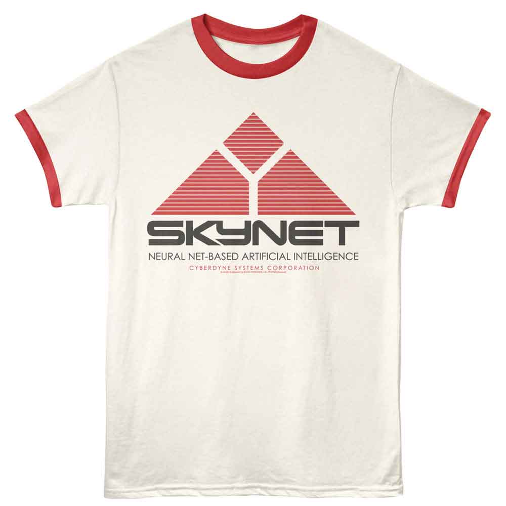 Terminator 2 - T2 Skynet Logo Ringer Tee