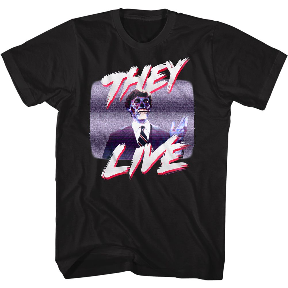 THEY LIVE-POLITICIANS SPEECH-BLACK ADULT S/S TSHIRT