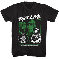 Thumbnail for THEY LIVE-THEY LIVE DEAD WRONG-BLACK ADULT S/S TSHIRT