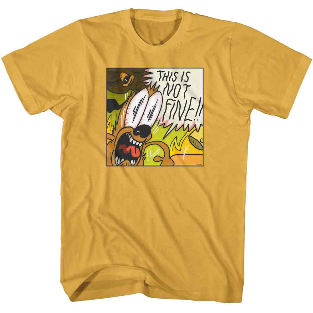 THIS IS FINE-THIS IS FINE NOT FINE-GINGER ADULT S/S TSHIRT