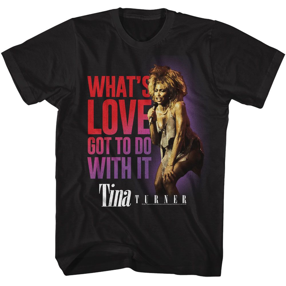 TINA TURNER-TINA TURNER WHATS LOVE GOT TO DO WITH IT-BLACK ADULT S/S TSHIRT