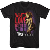 Thumbnail for TINA TURNER-TINA TURNER WHATS LOVE GOT TO DO WITH IT-BLACK ADULT S/S TSHIRT
