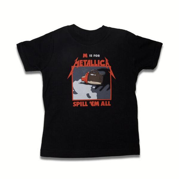 Metallica Black Spill 'Em All Toddler Tee