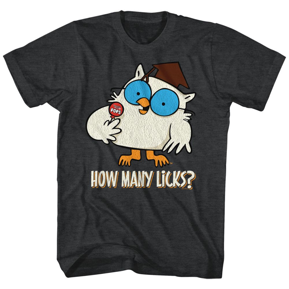 TOOTSIE ROLL-MANYLICKS-BLACK HEATHER ADULT S/S TSHIRT