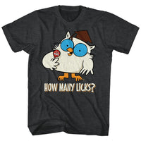 Thumbnail for TOOTSIE ROLL-MANYLICKS-BLACK HEATHER ADULT S/S TSHIRT