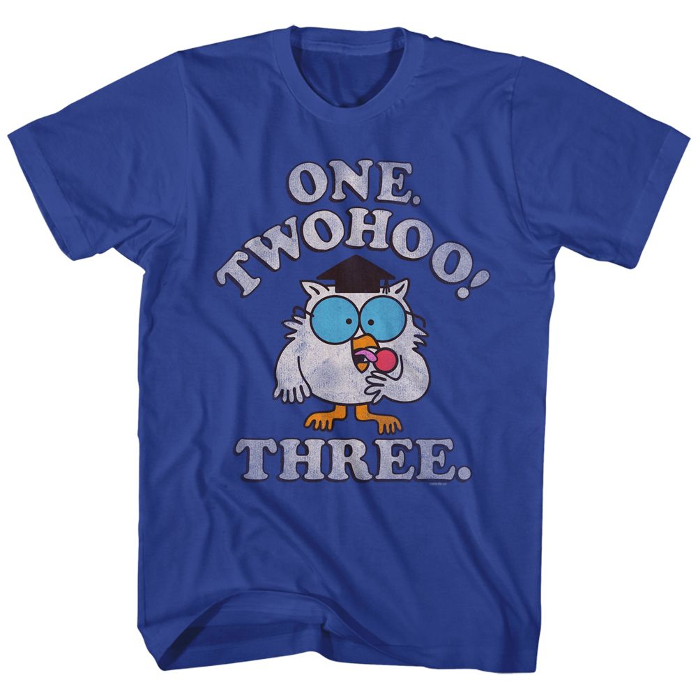 TOOTSIE ROLL-TWOHOO-ROYAL ADULT S/S TSHIRT