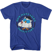 Thumbnail for TOOTSIE ROLL-MR OWL BLU TEXT-ROYAL ADULT S/S TSHIRT