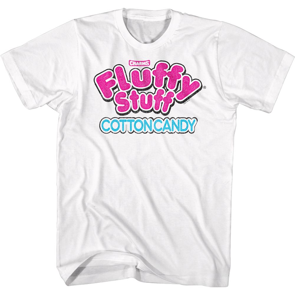 TOOTSIE ROLL-FLUFFLY STUFF LOGO-WHITE ADULT S/S TSHIRT