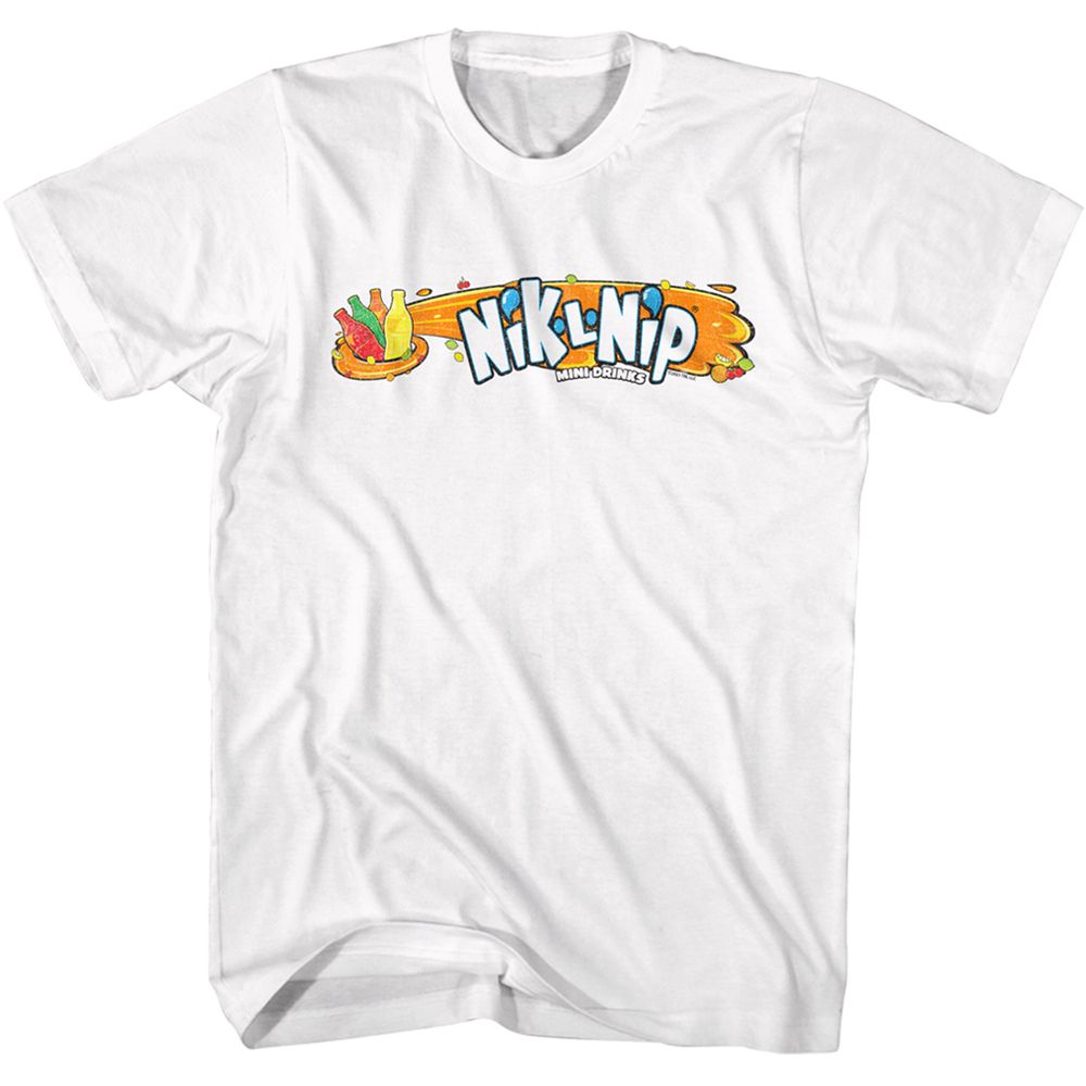 TOOTSIE ROLL-NIKLNIP LOGO-WHITE ADULT S/S TSHIRT