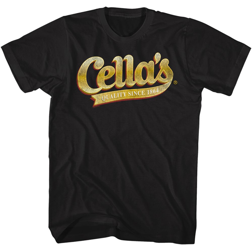 TOOTSIE ROLL-CELLAS LOGO-BLACK ADULT S/S TSHIRT