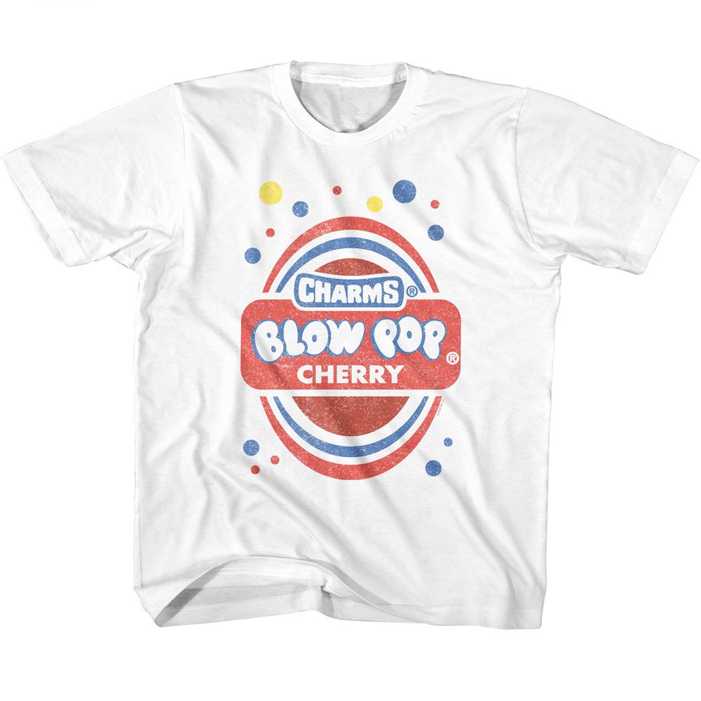 TOOTSIE ROLL-TOOTSIE ROLL CHERRY WRAPPER ART-WHITE YOUTH S/S TSHIRT