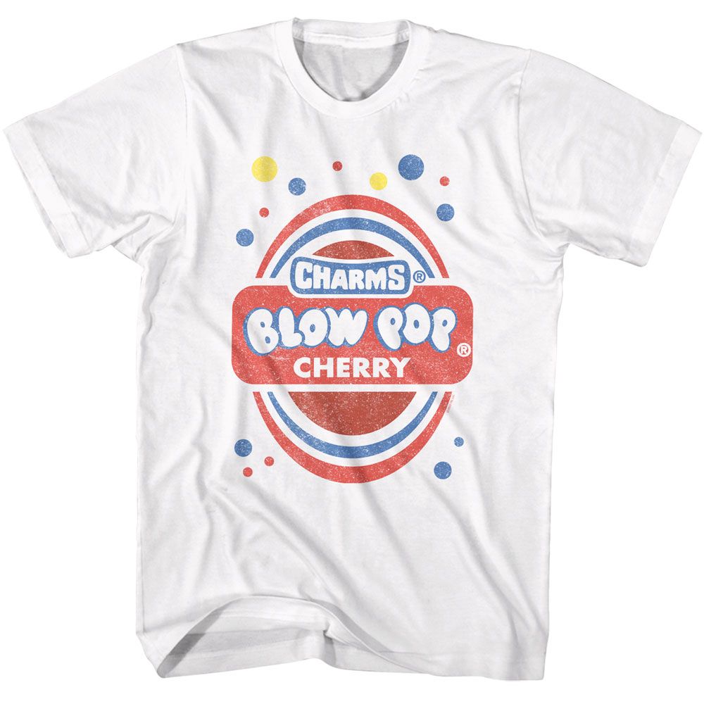 TOOTSIE ROLL-TOOTSIE ROLL CHERRY WRAPPER ART-WHITE ADULT S/S TSHIRT