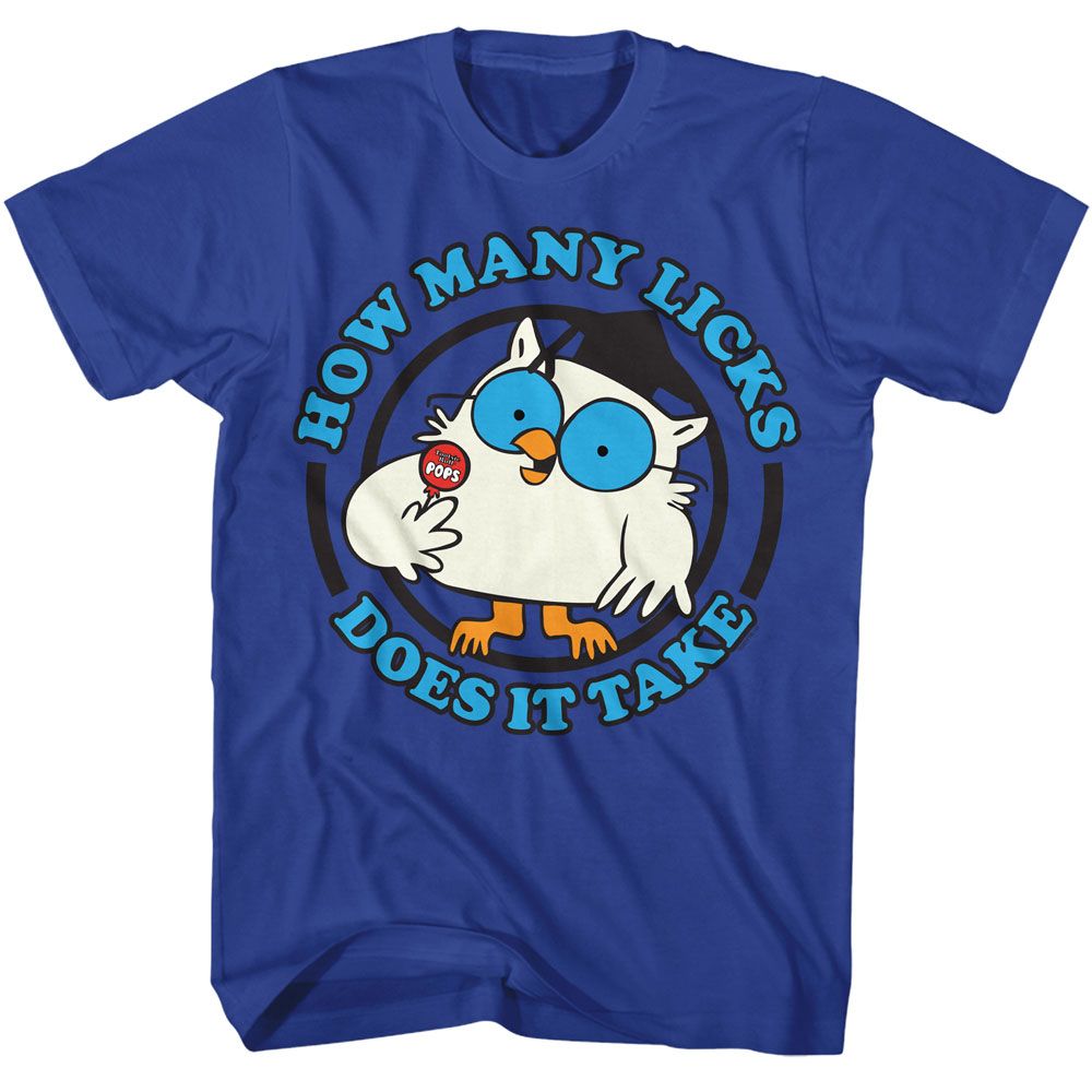 TOOTSIE ROLL-TOOTSIE ROLL MR OWL LICKS-ROYAL ADULT S/S TSHIRT