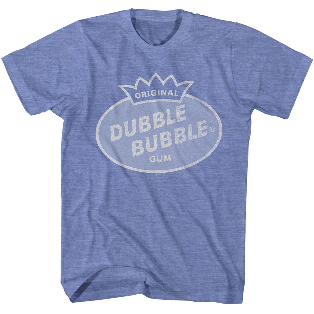 TOOTSIE ROLL-TOOTSIE ROLL DUBBLE TONE-LIGHT BLUE HEATHER ADULT S/S TSHIRT