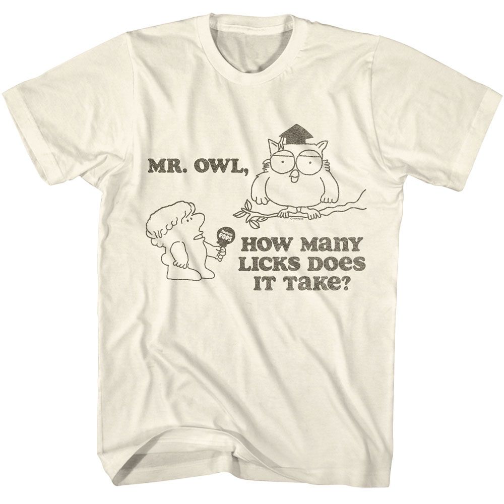 TOOTSIE ROLL-TOOTSIE ROLL MR OWL-NATURAL ADULT S/S TSHIRT