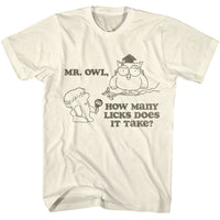 Thumbnail for TOOTSIE ROLL-TOOTSIE ROLL MR OWL-NATURAL ADULT S/S TSHIRT