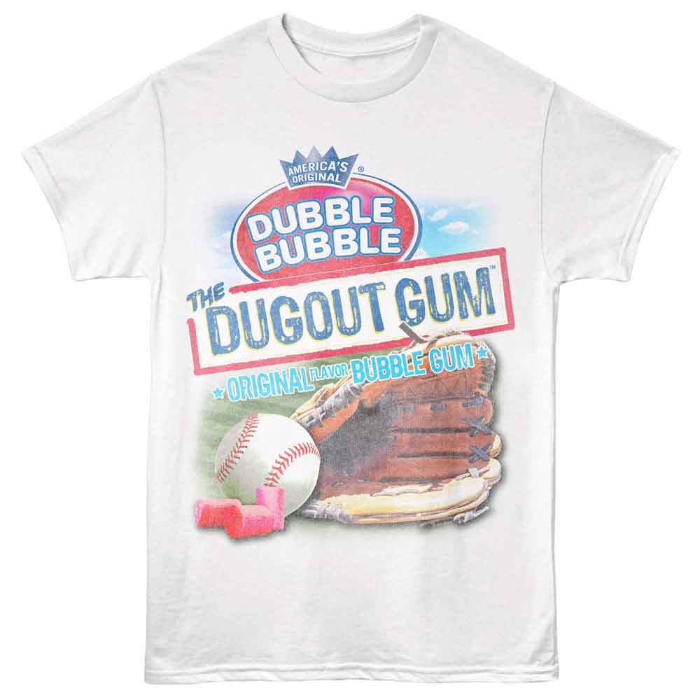 TOOTSIE ROLL-TOOTSIE ROLL THE DUGOUT GUM-WHITE ADULT S/S TSHIRT