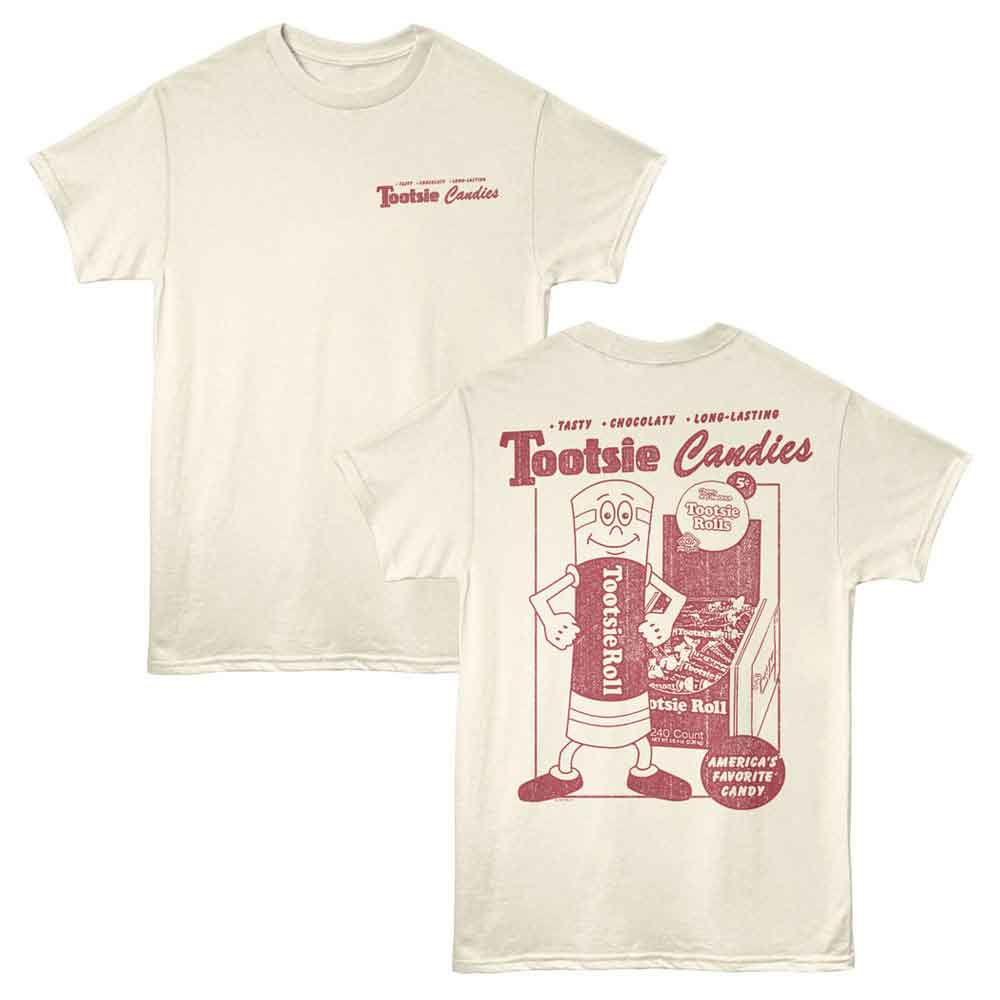 TOOTSIE ROLL-TOOTSIE ROLL CANDIES F B-NATURAL ADULT S/S TSHIRT ***F&B***