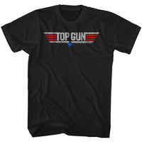 Thumbnail for TOP GUN-LOGO-BLACK ADULT S/S TSHIRT