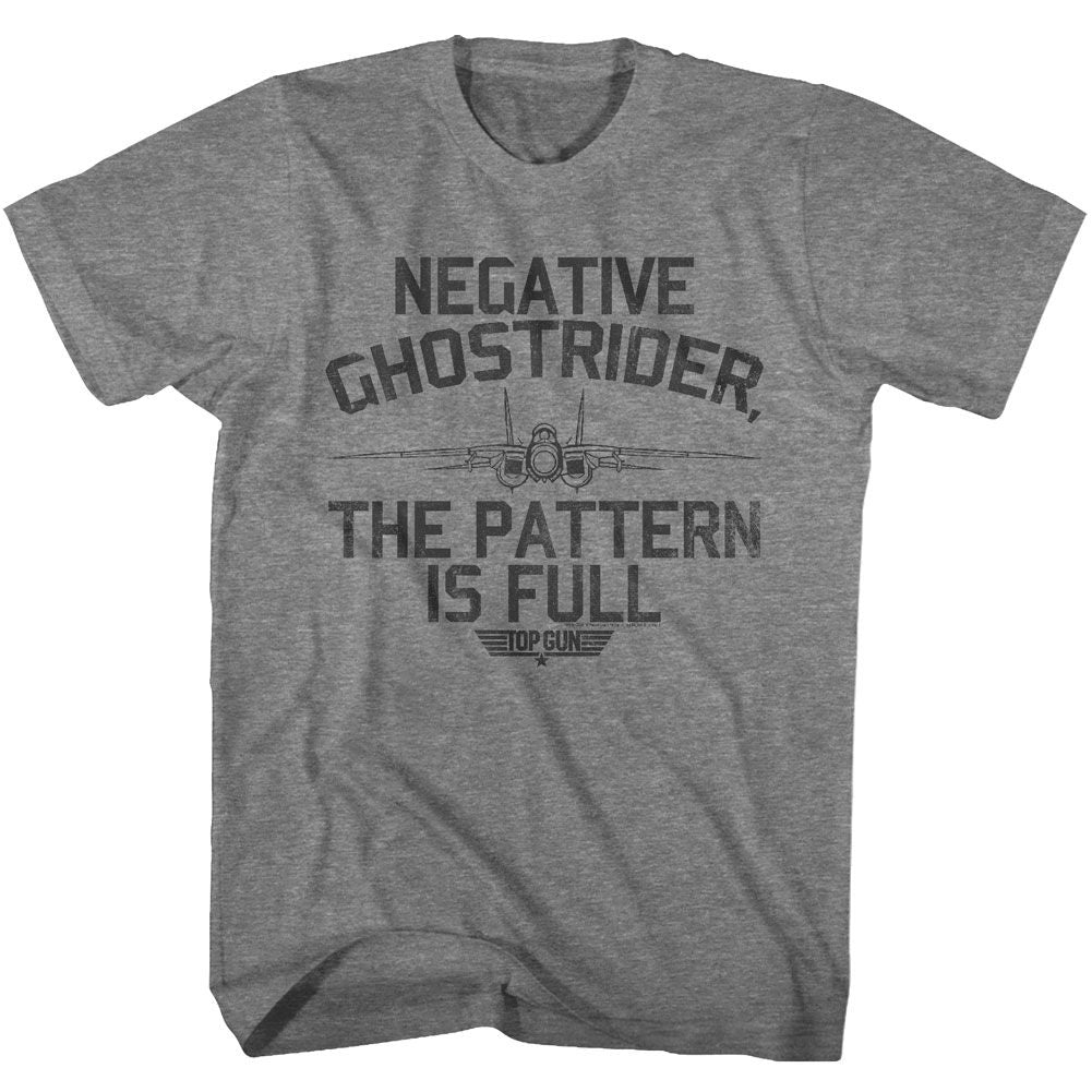 TOP GUN-NEGATIVE GHOSTRIDER-GRAPHITE HEATHER ADULT S/S TSHIRT