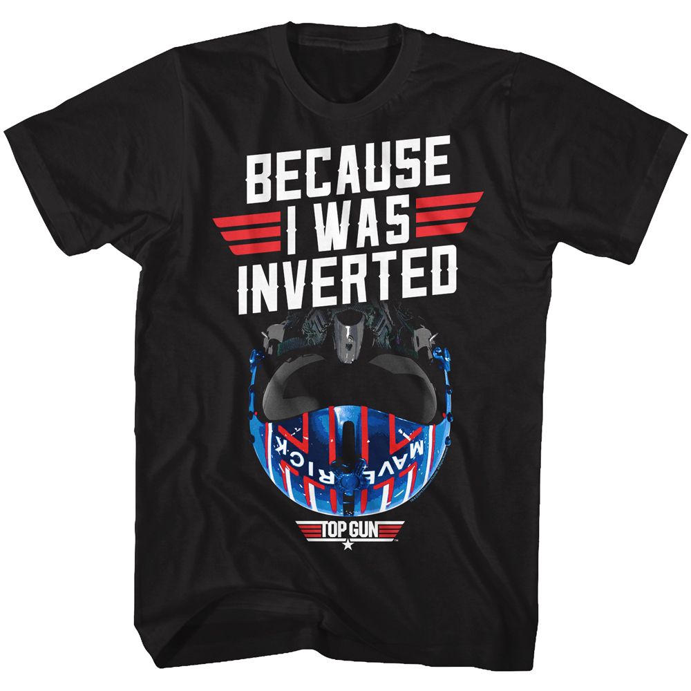 TOP GUN-INVERTED-BLACK ADULT S/S TSHIRT