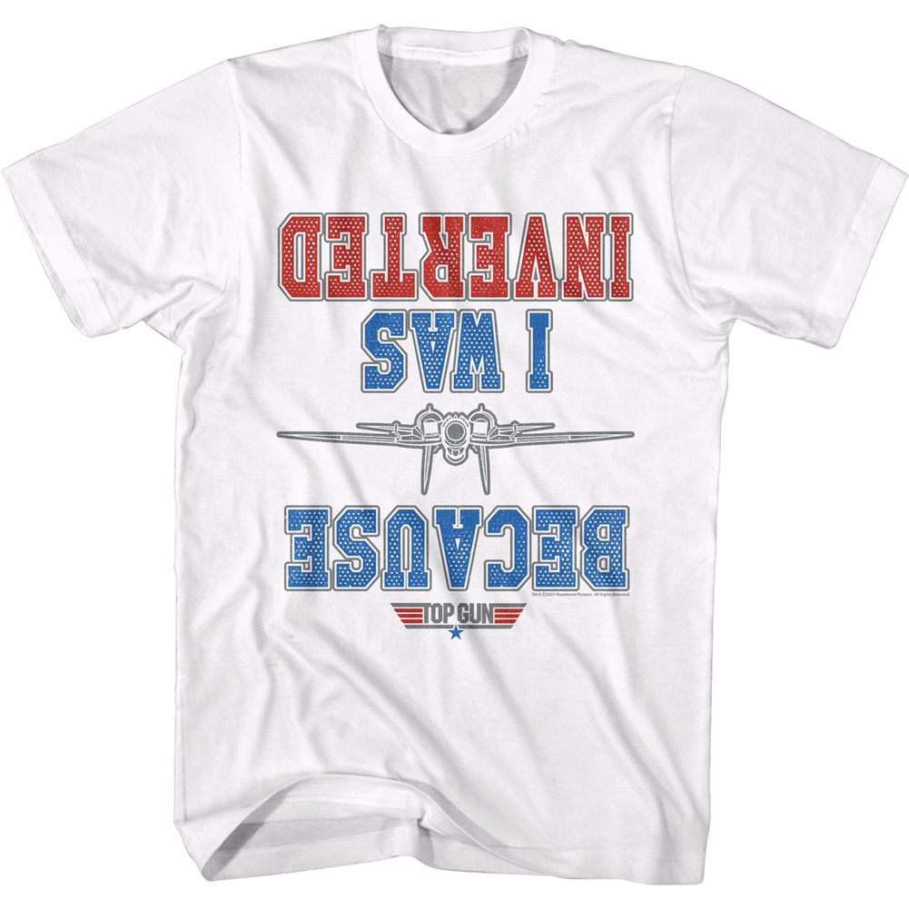 TOP GUN-INVERTED-WHITE ADULT S/S TSHIRT